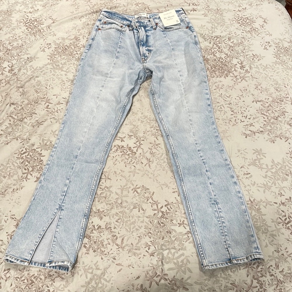 Light wash jeans